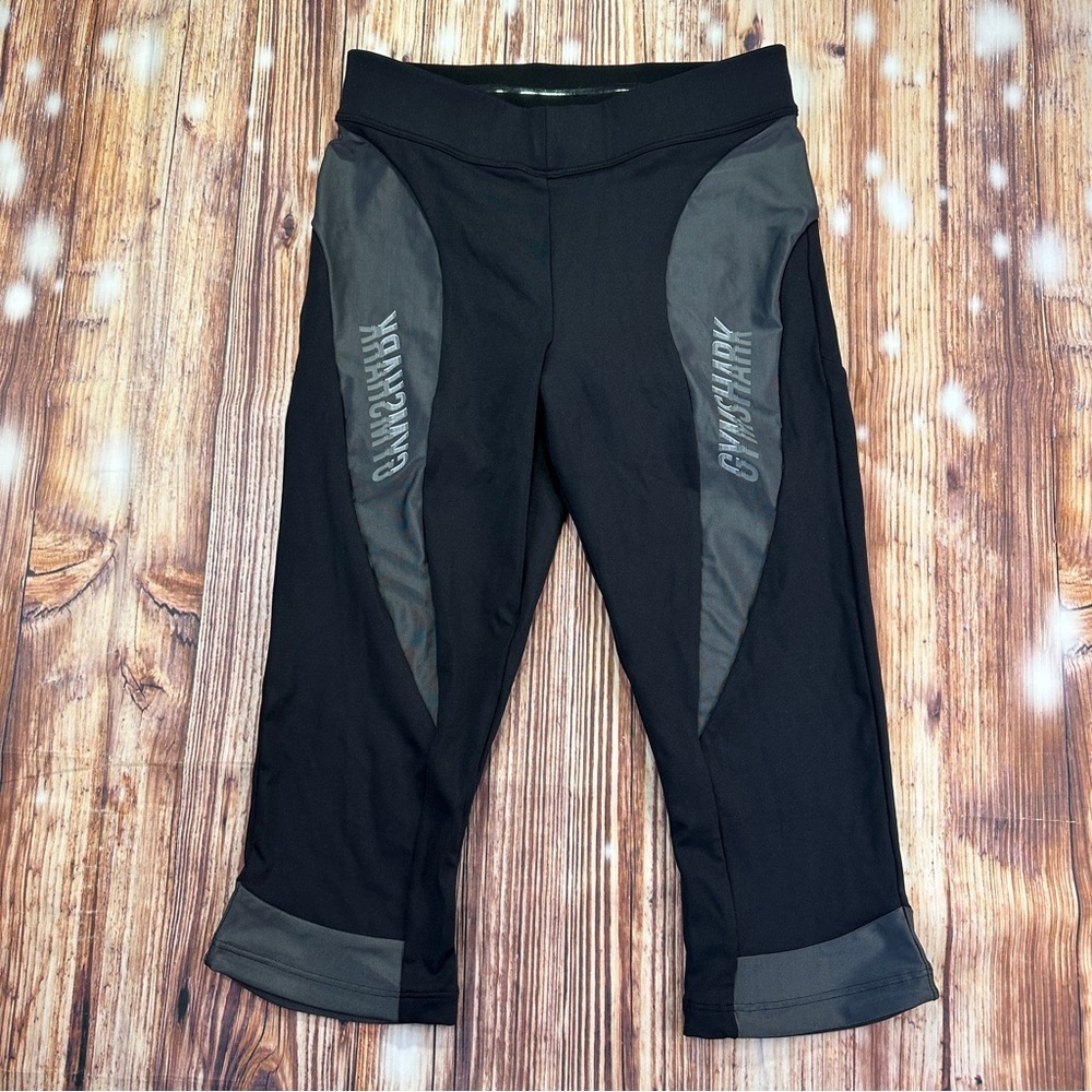 GYMSHARK Turbo Cropped Compression Logo Leggings Size Medium